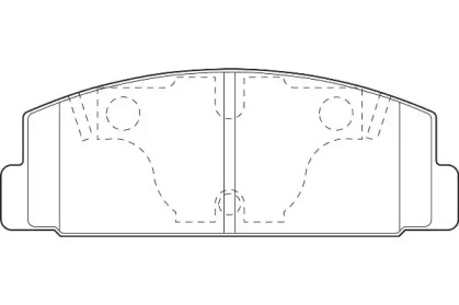 Комплект гальмівних колодок з 4 шт. дисків WAGNER WBP20328A