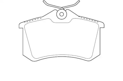 Комплект гальмівних колодок с 4 шт. дисків WAGNER WBP20961B