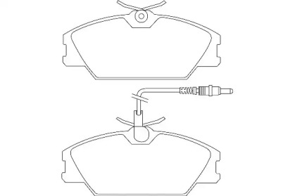 Комплект гальмівних колодок с 4 шт. дисків WAGNER WBP21388A