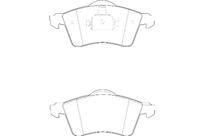Комплект гальмівних колодок с 4 шт. дисків WAGNER WBP21883B