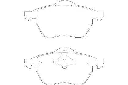 Комплект гальмівних колодок з 4 шт. дисків WAGNER WBP21911A