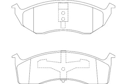 Комплект гальмівних колодок з 4 шт. дисків WAGNER WBP23043A