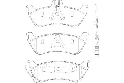 Комплект тормозных колодок WAGNER WBP23190A