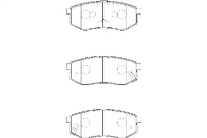 Комплект гальмівних колодок з 4 шт. дисків WAGNER WBP23608A