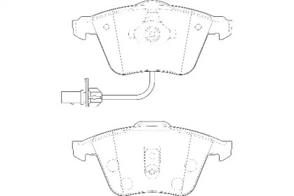 Комплект гальмівних колодок з 4 шт. дисків WAGNER WBP23762B