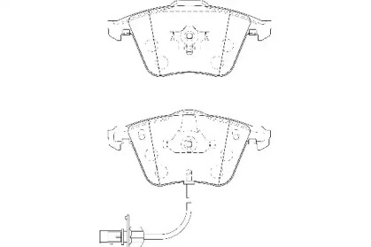 Комплект гальмівних колодок з 4 шт. дисків WAGNER WBP23763A