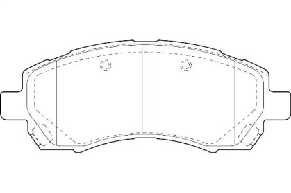 Комплект гальмівних колодок с 4 шт. дисків WAGNER WBP23780A