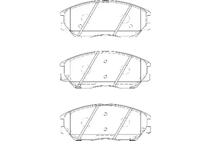 Комплект гальмівних колодок с 4 шт. дисків WAGNER WBP24167A