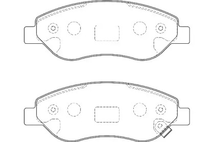 Комплект гальмівних колодок с 4 шт. дисків WAGNER WBP24550A