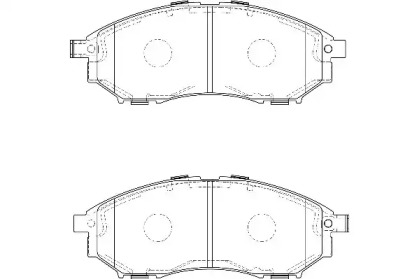 Комплект гальмівних колодок с 4 шт. дисків WAGNER WBP80001A