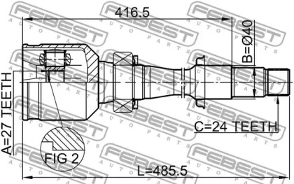 Шрус FEBEST 0111-MCV30RH