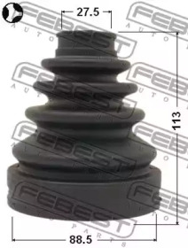 ПИЛЬОВИК ШРУС ВНУТРІШНІЙ КОМПЛЕКТ 88.5X113X27.5 FEBEST 0115-GRJ120T