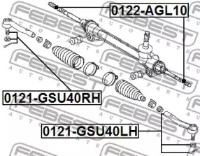 Рулевая тяга FEBEST 0122-AGL10