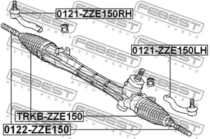 Рулевая тяга FEBEST 0122-ZZE150
