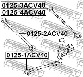 Рычаг независимой подвески колеса FEBEST 0125-3ACV40