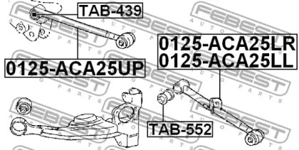 ТЯГА ЗАДНЯ ПОПЕРЕЧНА ПРАВА FEBEST 0125-ACA25LR