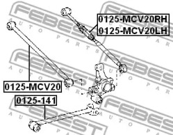 Важіль підвіски FEBEST 0125-MCV20LH