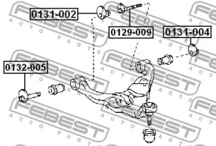 ГАЙКА З ЕКСЦЕНТРИКОМ FEBEST 0131-004