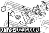 ПОРШЕНЬ СУПОРТА ГАЛЬМІВНОГО ЗАДНЬОГО FEBEST 0176-UZJ200R
