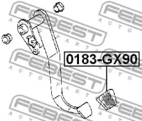 Накладка педалі FEBEST 0183-GX90
