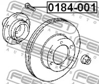 ШПИЛЬКА КОЛІСНА FEBEST 0184-001