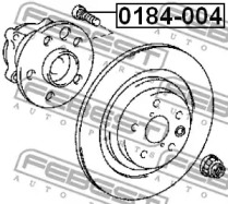 ШПИЛЬКА КОЛІСНА FEBEST 0184-004