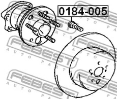 Болт колеса FEBEST 0184-005