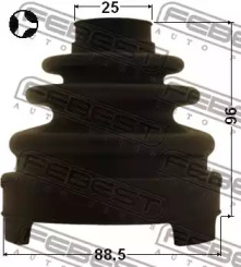 Пильовик шарніра рівних кутових швидкостей FEBEST 0215-Z51T