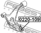 Кульова опора FEBEST 0220-109