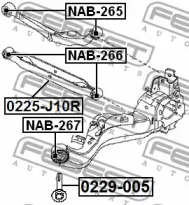 Болт підвіски з ексцентриком FEBEST 0229-005