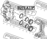 ПОРШЕНЬ СУПОРТА ТОРМОЗНОГО ПЕРЕДНЬОГО FEBEST 0276-A33F
