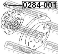 ШПИЛЬКА КОЛІСНА FEBEST 0284-001