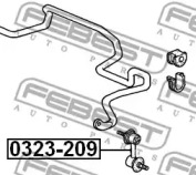 ТЯГА СТАБИЛИЗАТОРА ПЕРЕДНЯЯ FEBEST 0323-209