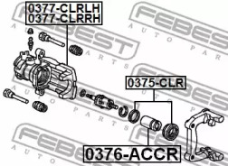 РЕМКОМПЛЕКТ СУПОРТА ГАЛЬМІВНОГО ЗАДНЬОГО FEBEST 0375-CLR