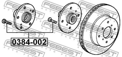 Болт колеса FEBEST 0384-002
