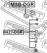 ТЯГА СТАБІЛІЗАТОРА ЗАДНЯ FEBEST 0423-DGR