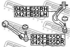 Важіль підвіски FEBEST 0424-E55DL