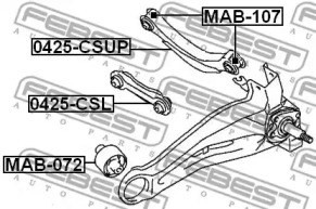 Важіль підвіски FEBEST 0425-CSL
