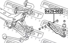 БОЛТ З ЕКСЦЕНТРИКОМ FEBEST 0429-002