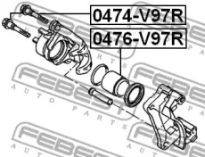 Втулка стабілізатора підвіски FEBEST 0474-V97R