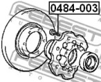 Колесный болт FEBEST 0484-003