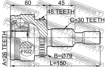 ШРКШ к-кт FEBEST 1610-163A48