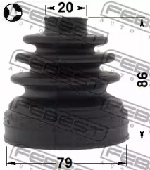 Пильник шруса FEBEST 1915-X3T