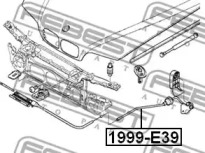 ТРОС ПРИВОДУ ВІДКРИВАННЯ ЗАМКУ КАПОТА FEBEST 1999-E39