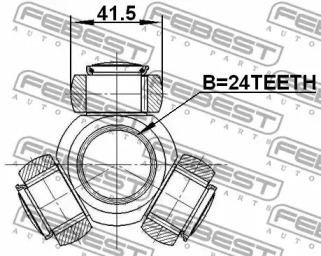 Шарнір трипоїд FEBEST 2116-TC718TDCI
