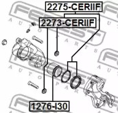 Ремкомплект супорта FEBEST 2275-CERIIF