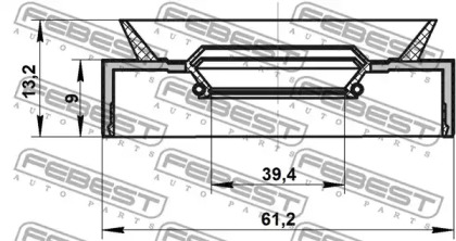 Сальник FEBEST 95PAS-41610913R