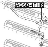 Втулка стабилизатора подвески FEBEST ADSB-4FHR