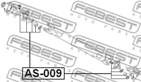 ХРЕСТОВИНА КАРДАННОГО ВАЛУ 27X80 FEBEST AS-009