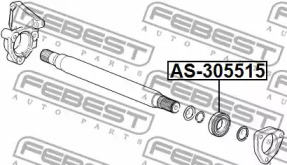 Підшипник приводного валу FEBEST AS-305515